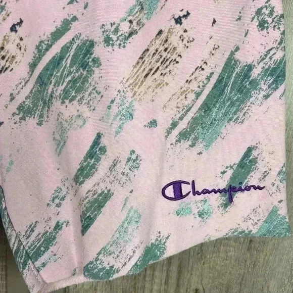 Champion Pink Shorts Medium Reverse Weave Cut Off 10" - Picture 3 of 10